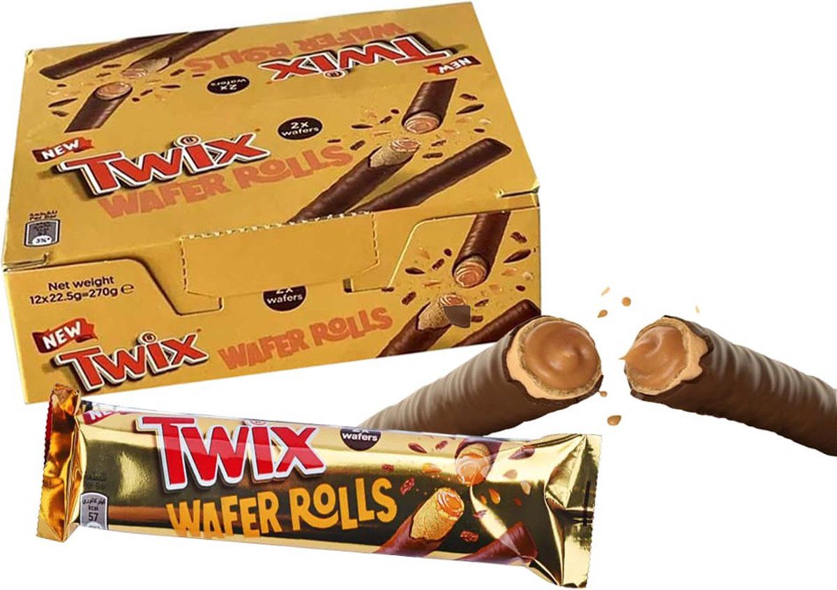 Twix Wafer-Thin Rolls 22g